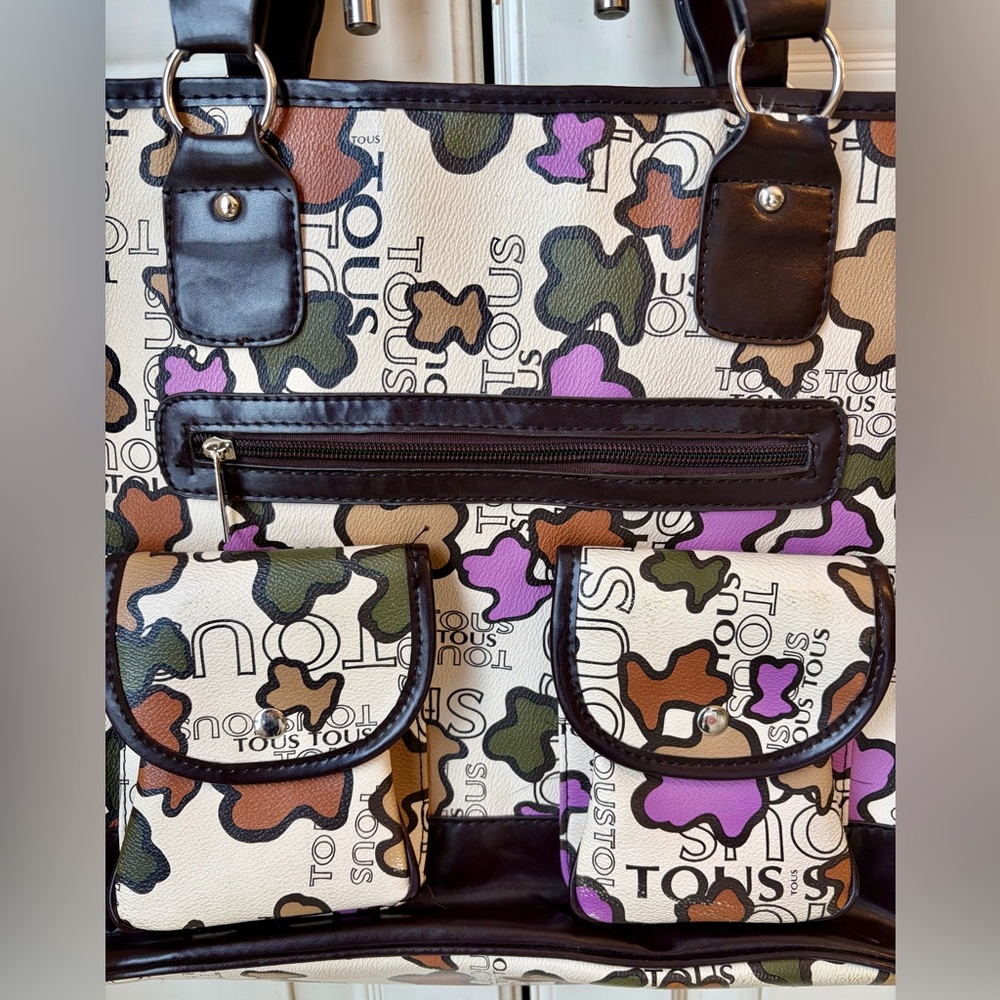 Tous Black and Multicolor PVC Tote Bag - Picture 2 of 11